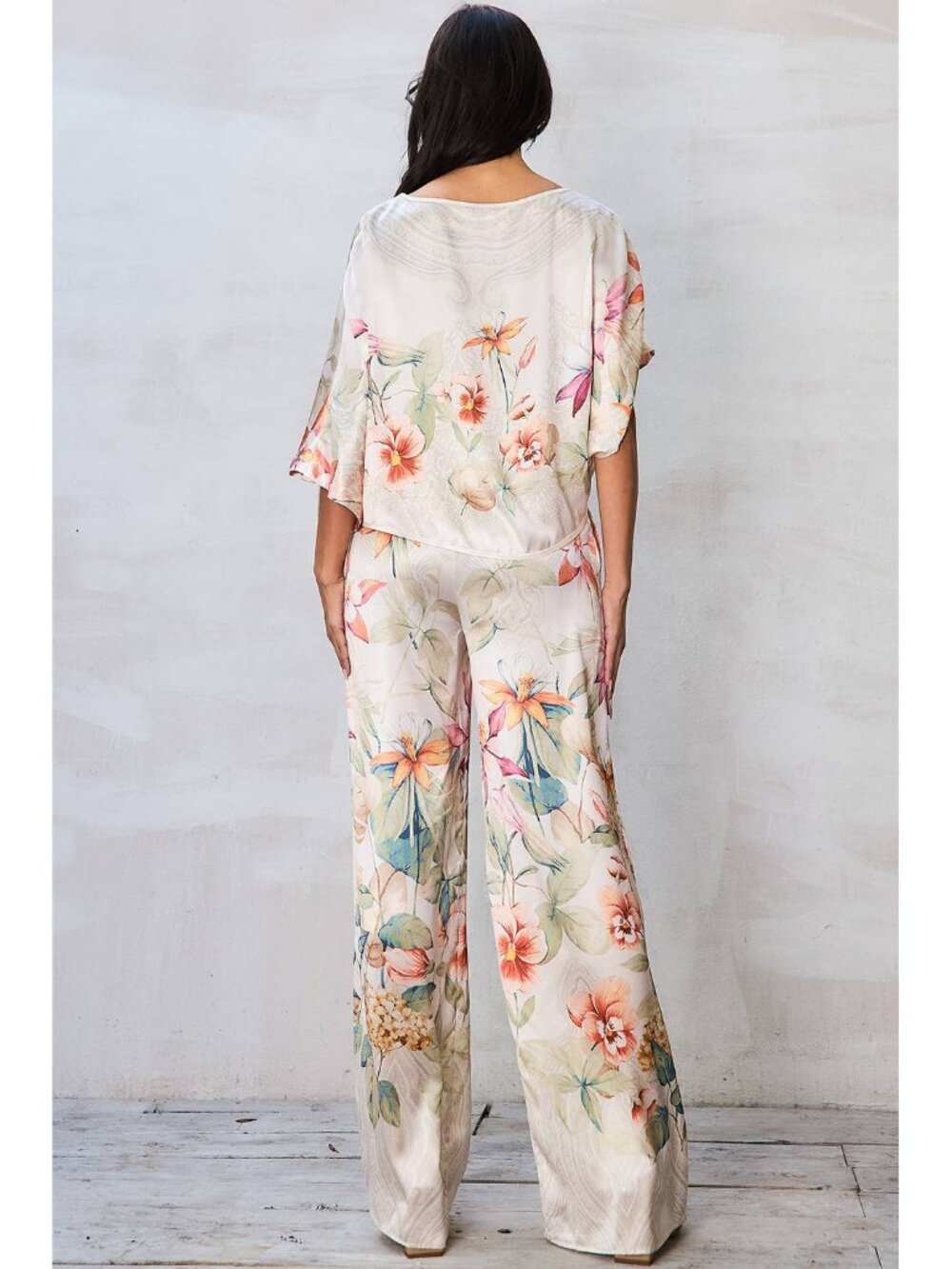 BT6399-SET_Floral Dolman Sleeve Top & Wide Leg Pants Set - Picture 6 of 6